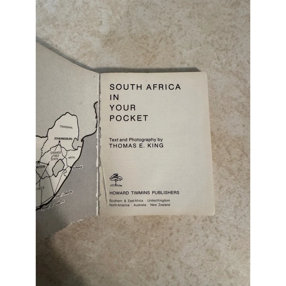 South Africa In Your Pocket Thomas E King Vintage Travel Guide Howard Timmins